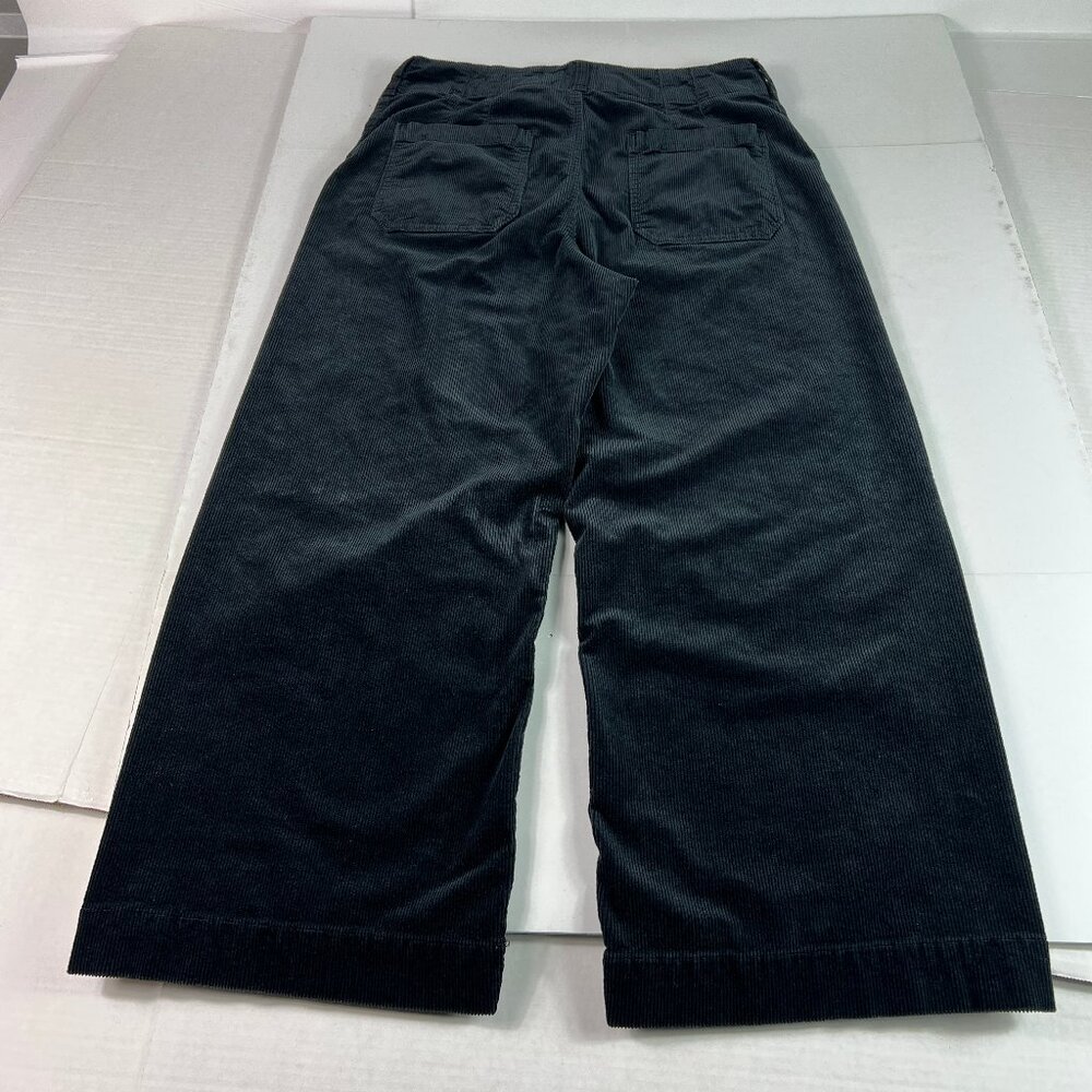 Maeve Pant Women's 32x24* Colette Corduroy High Rise Wide Leg Crop Black Tag 32 - Picture 10 of 16